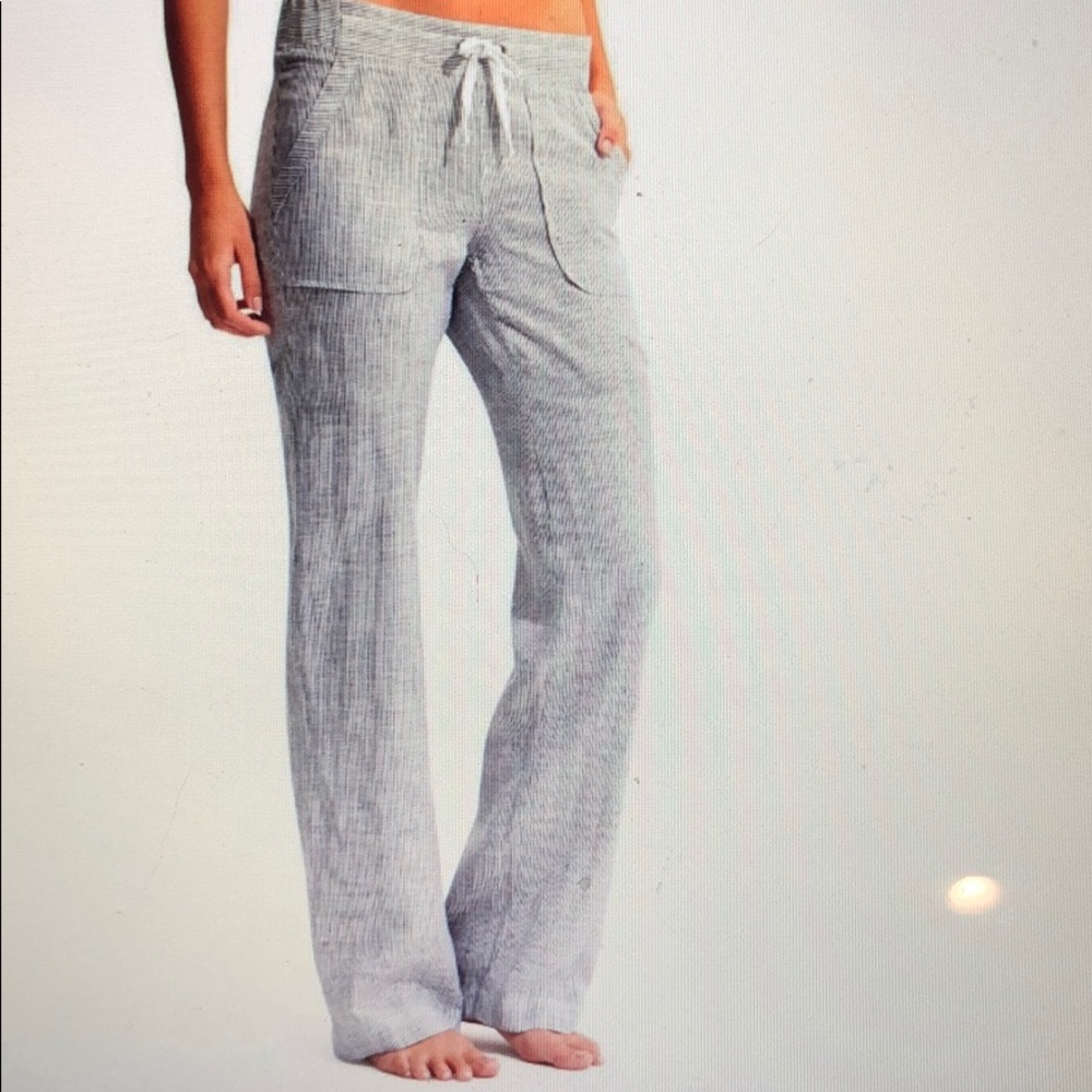Athleta wide leg linen pants